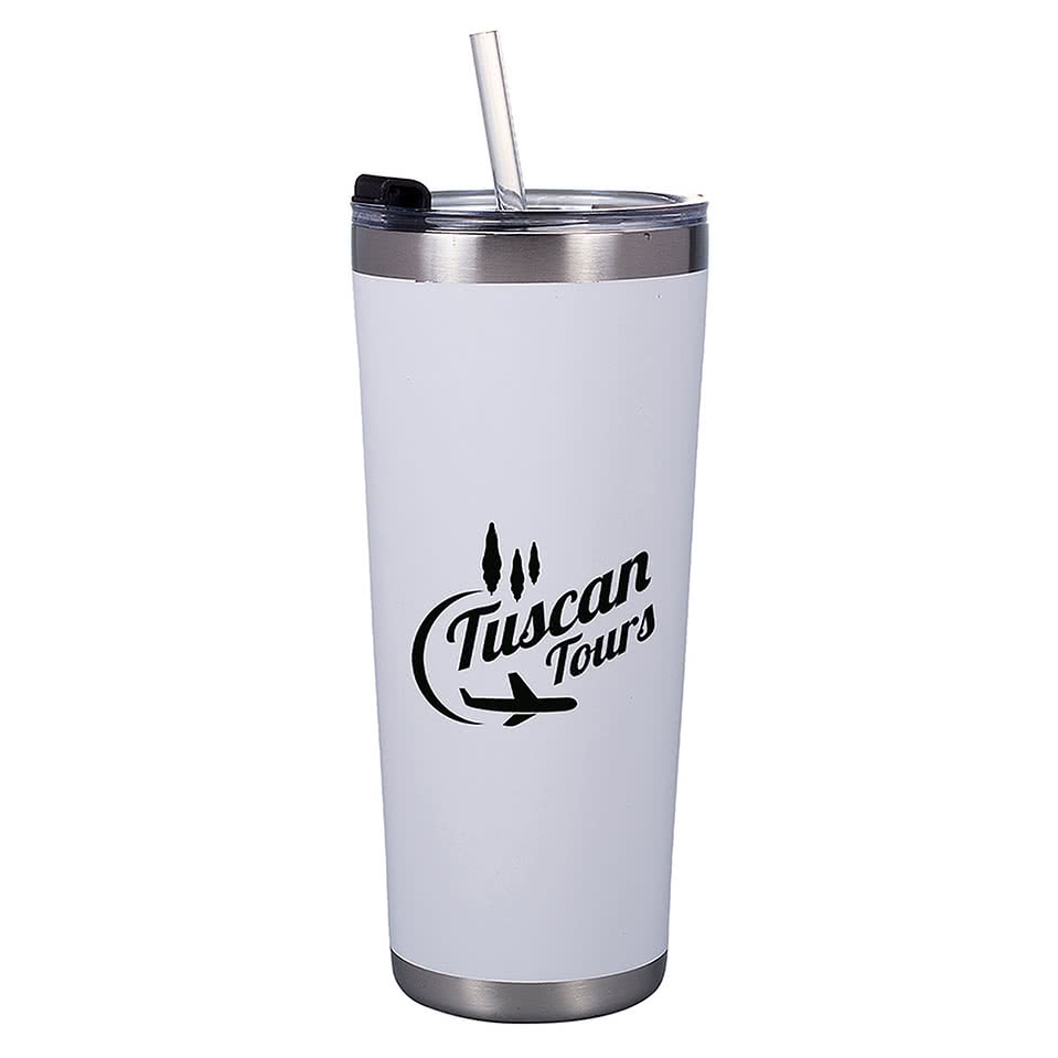 20 oz. All Season Insulated Stainless Steel Tumbler with Straw
