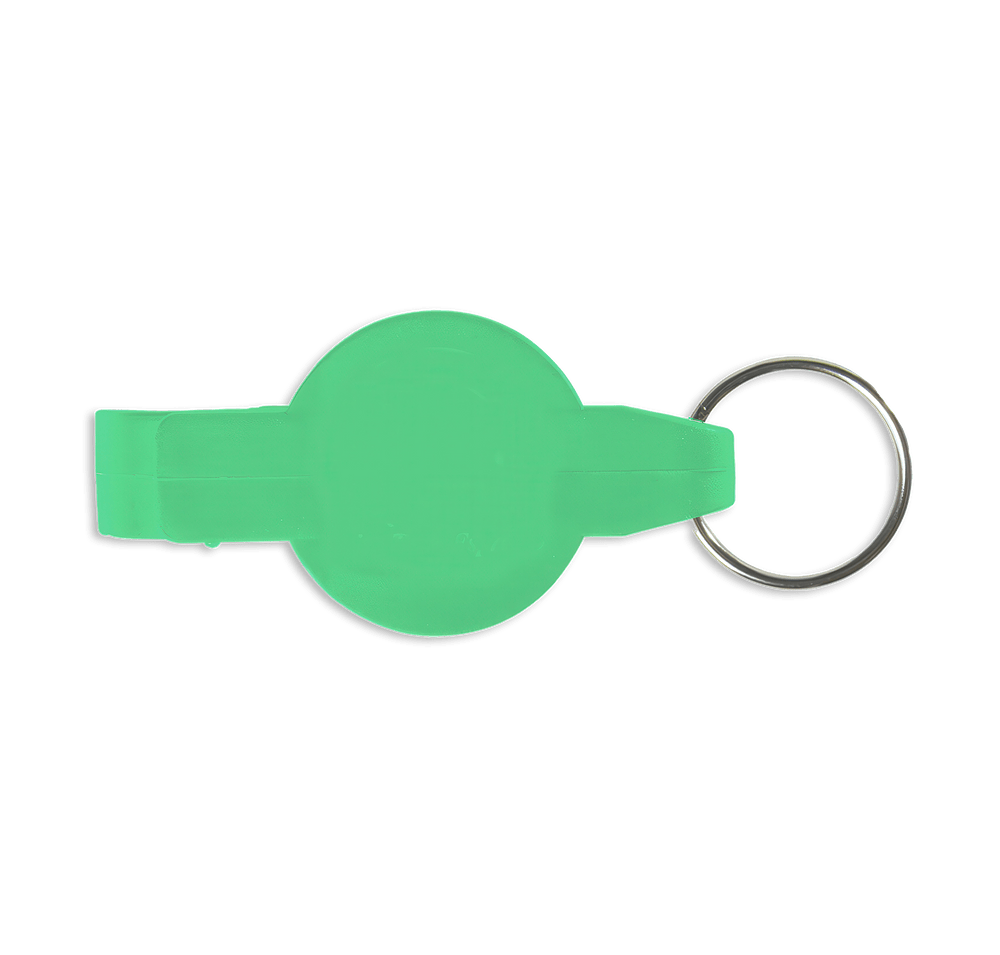 Round Stainless Steel Beverage Wrench Keychain-default