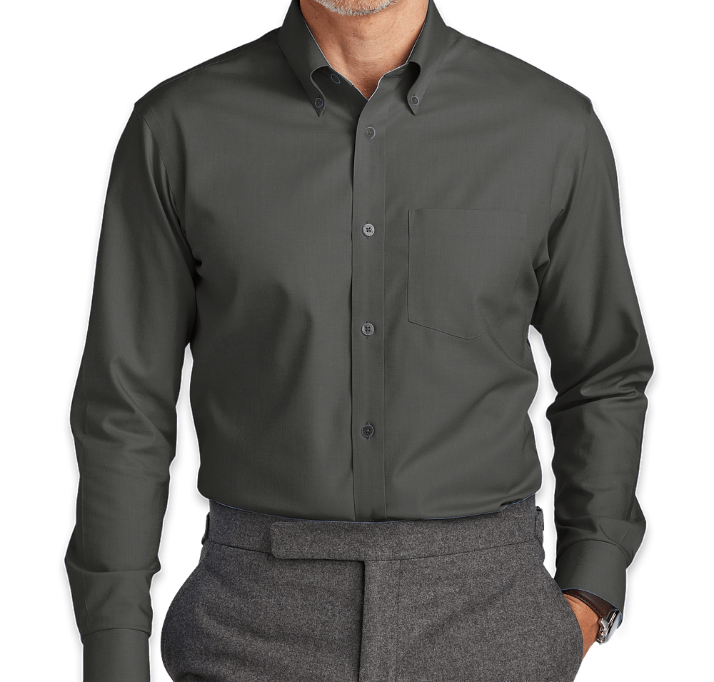 Brooks Brothers Tall Wrinkle-Free Stretch Nailhead Dress Shirt-default