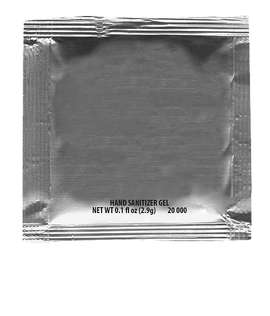 Sanitizer Gel Packet - Color: Silver