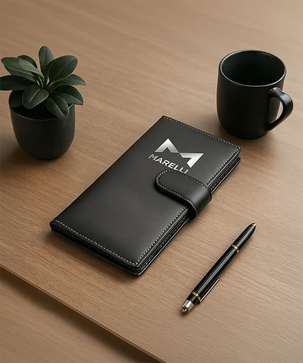 Sarnen Cactus Leather Long Wallet with Coin Pocket