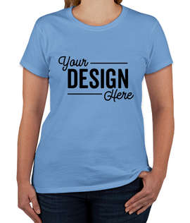 Gildan Women's 100% Cotton T-shirt - Color: Carolina Blue