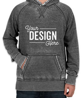 J. America Acid Wash Pullover Hoodie - Color: Dark Smoke