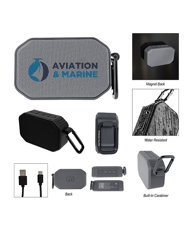 Mini Magnet Bluetooth Speaker with Carabiner