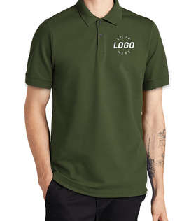 MERCER+METTLE Stretch Heavyweight Pique Polo - Color: Townsend Green
