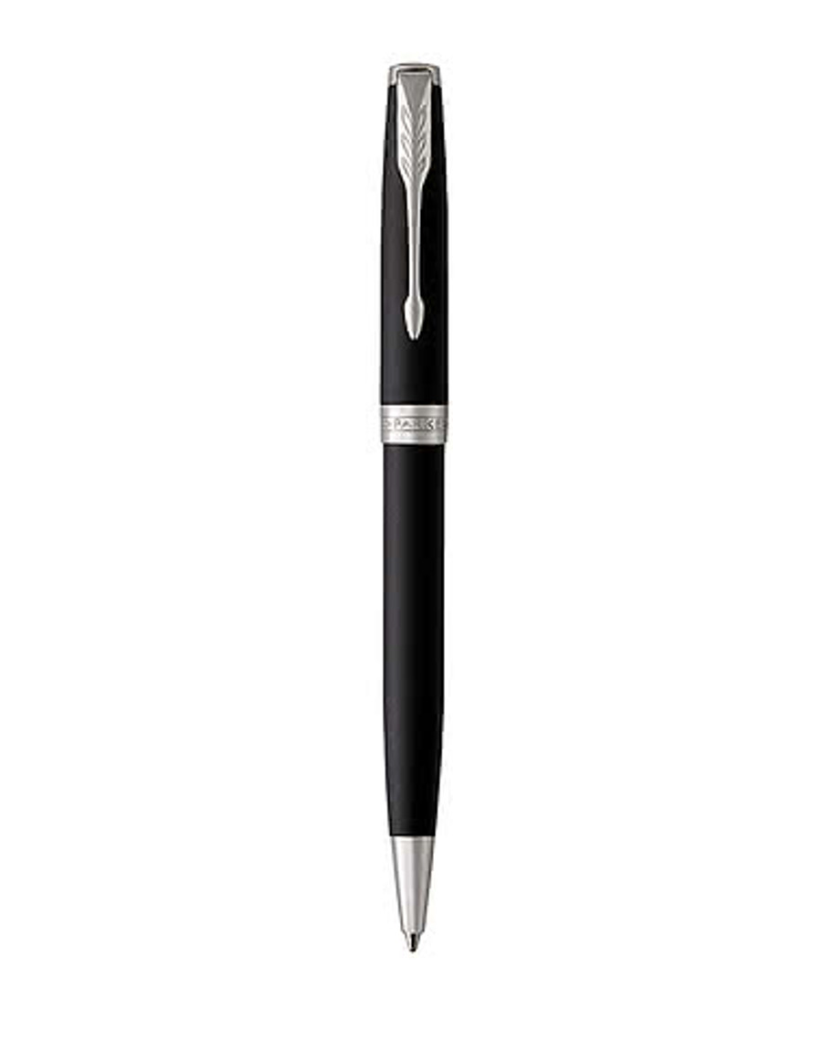 Parker Sonnet Matte Finish Ballpoint Pen (black ink) in Black Matte - Silver Trim