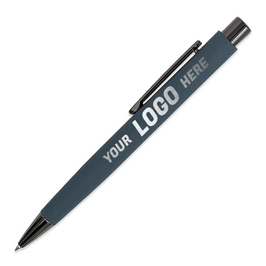 Laser Engraved Kashmiro Executive Comfort Ballpoint Pen (black ink) in Black
