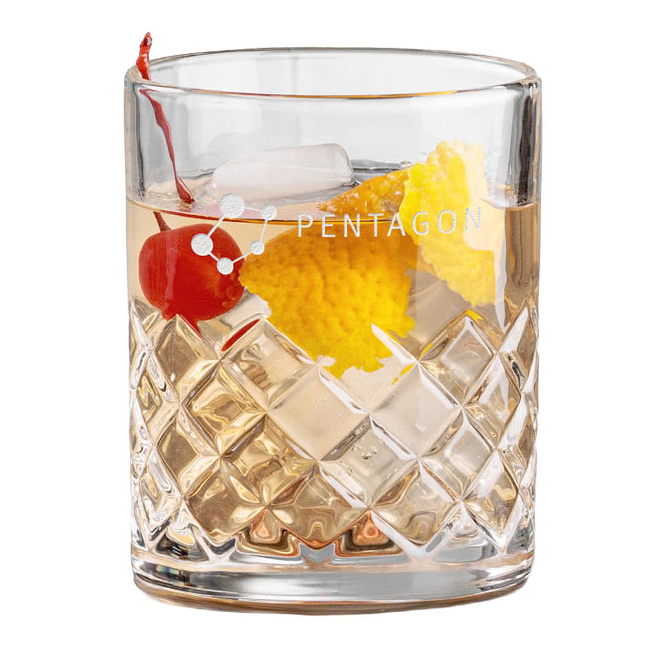 Laser Etched 10 oz. Longford On-the-Rocks Glass