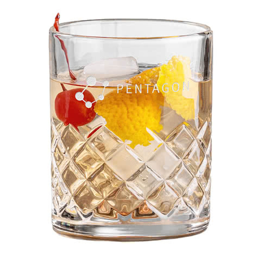 Laser Etched 10 oz. Longford On-the-Rocks Glass in Clear