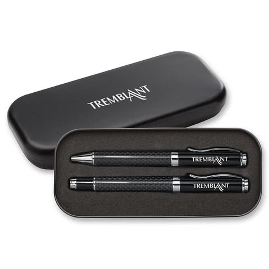 Bristol Ballpoint & Rollerball Gift Set in Black