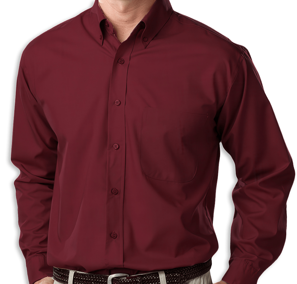 Blue Generation Value Long Sleeve Poplin Dress Shirt - Printed-default