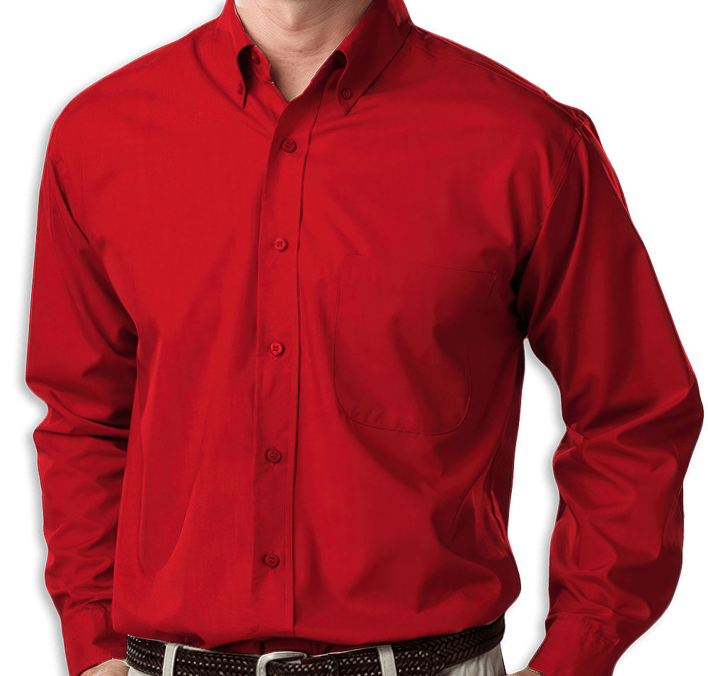 Blue Generation Value Long Sleeve Poplin Dress Shirt - Printed-default