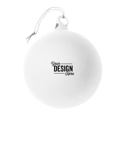 Hand Blown Glass Ornament - Frosted