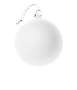 Hand Blown Glass Ornament - Color: Frosted
