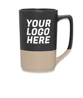 17 oz. Damon Ceramic Speckled Mug - Color: Matte Black