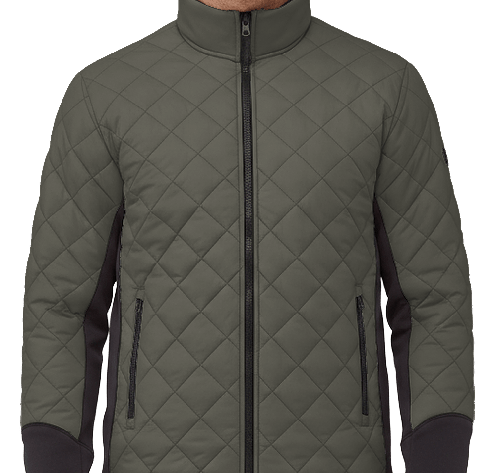 Elevate Rougemont Diamond Quilted Insulated Puffer Jacket-default