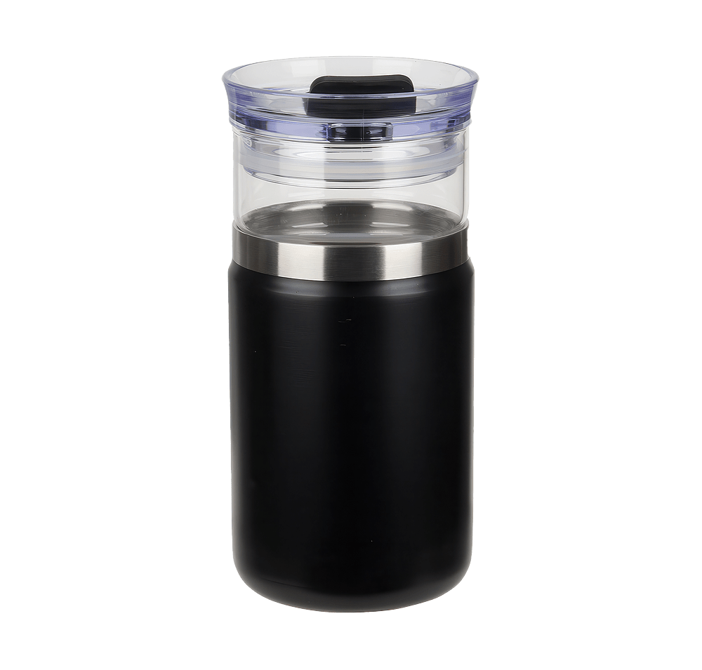 12 oz. 2-in-1 Tamari Glass Tumbler & 11 oz. Insulated Cooler-default