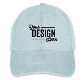 Mega Cap Pigment Dyed Hat - Color: Light Blue