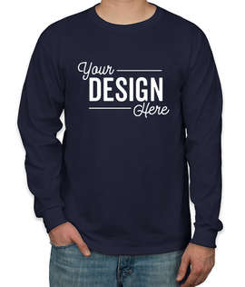 Canada - Jerzees 50/50 Long Sleeve T-shirt - Color: J. Navy