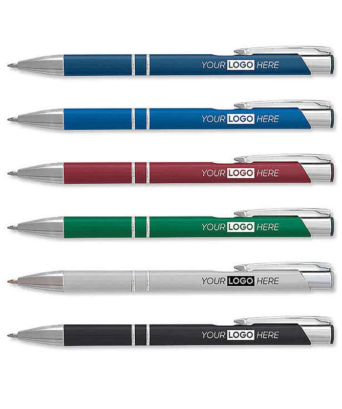 Laser Engraved Venetian Ballpoint Pen (black pen)