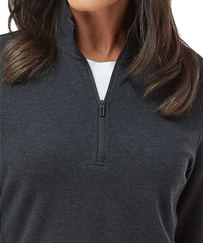 Adidas Women's 3-Stripes Recycled Quarter Zip Sweatshirt