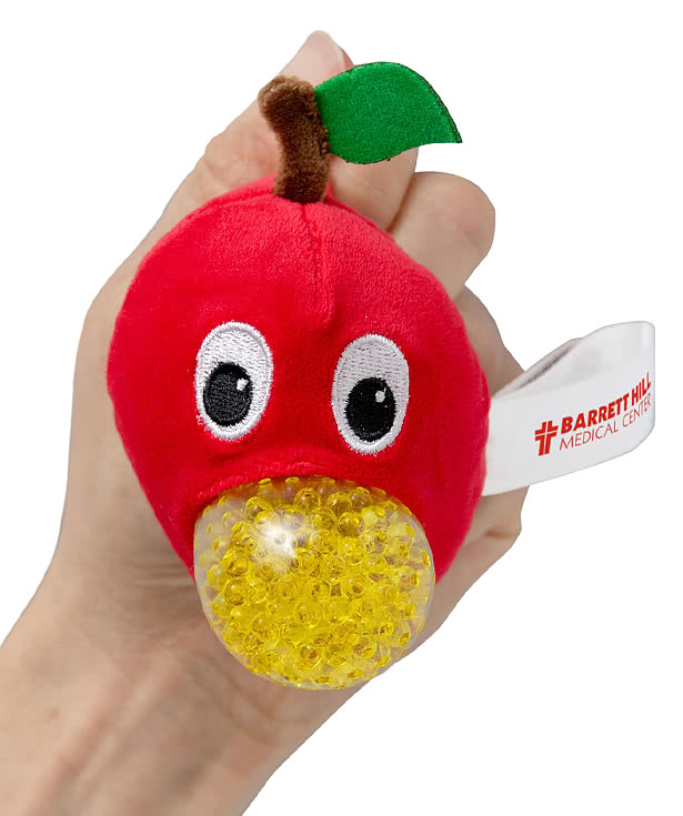 Stress Busters Apple Plush Gel Stress Reliever