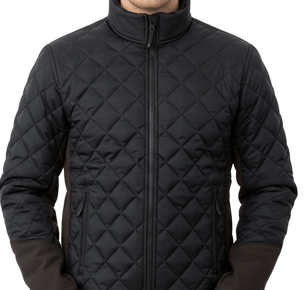 Elevate Rougemont Diamond Quilted Insulated Puffer Jacket-default