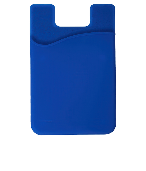 Everyday Silicone Adhesive Phone Wallet in BLUE