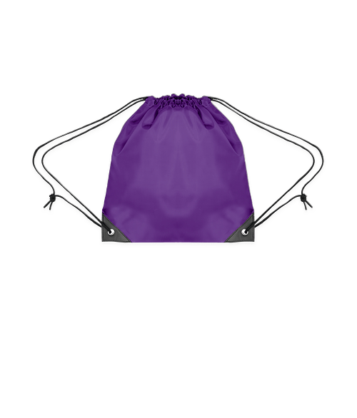 Youth Sports Drawstring Bag in Purple