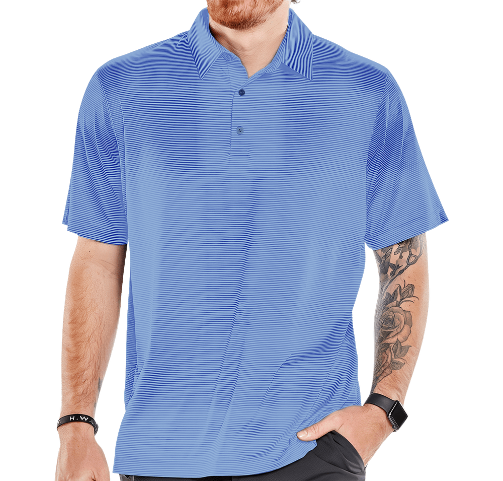 Storm Creek Optimist Microstripe Performance Polo - Embroidered-default