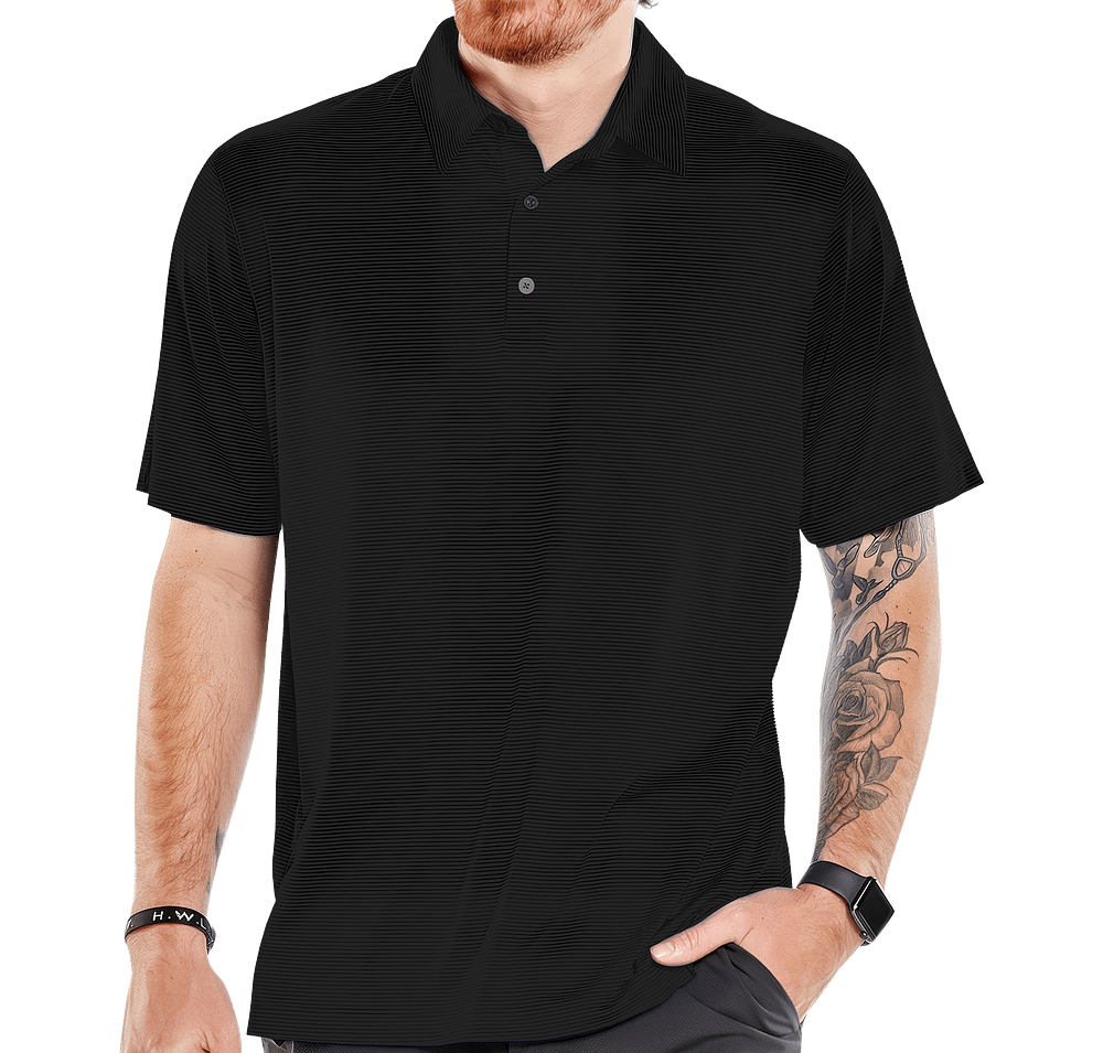Storm Creek Optimist Microstripe Performance Polo - Printed-default