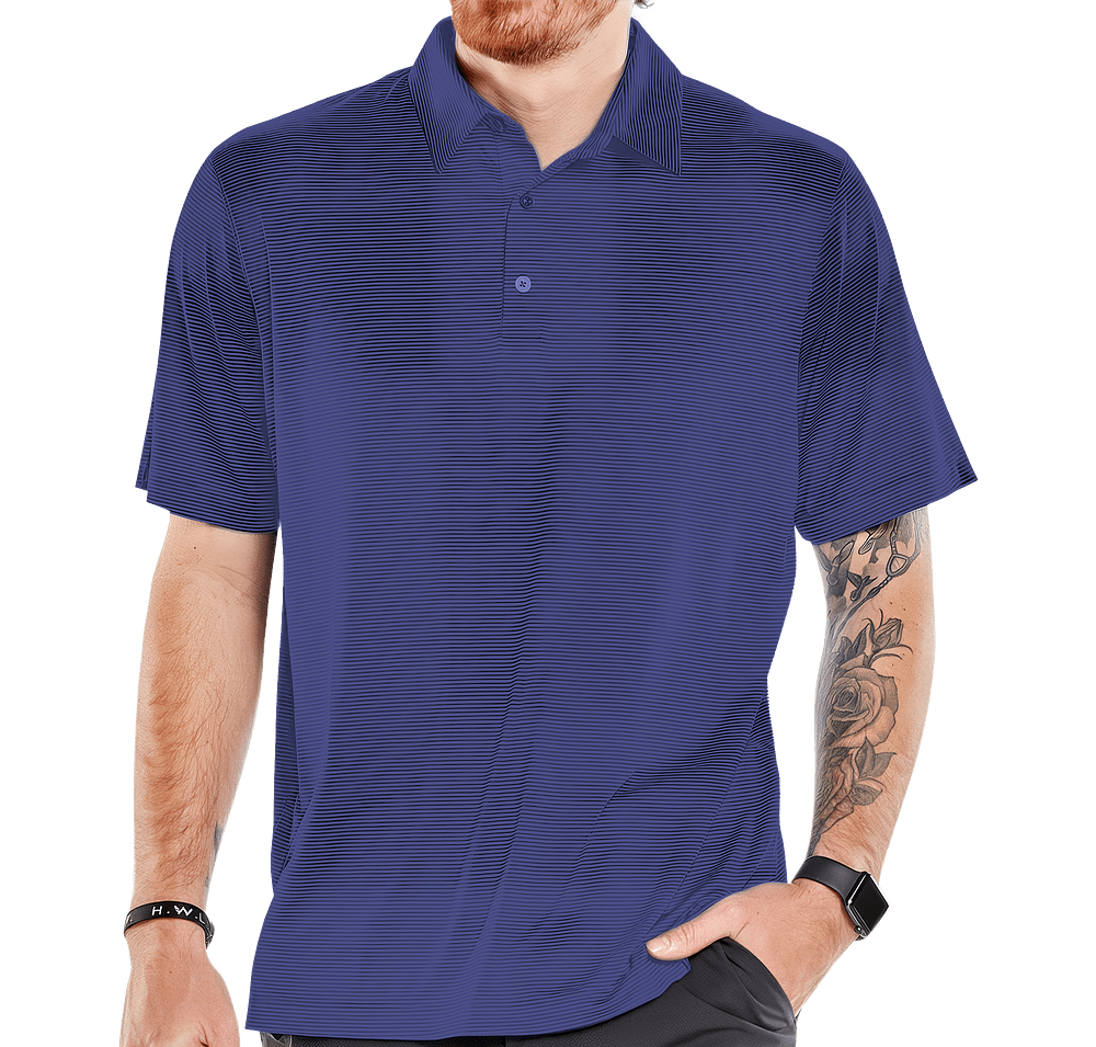 Storm Creek Optimist Microstripe Performance Polo - Printed-default