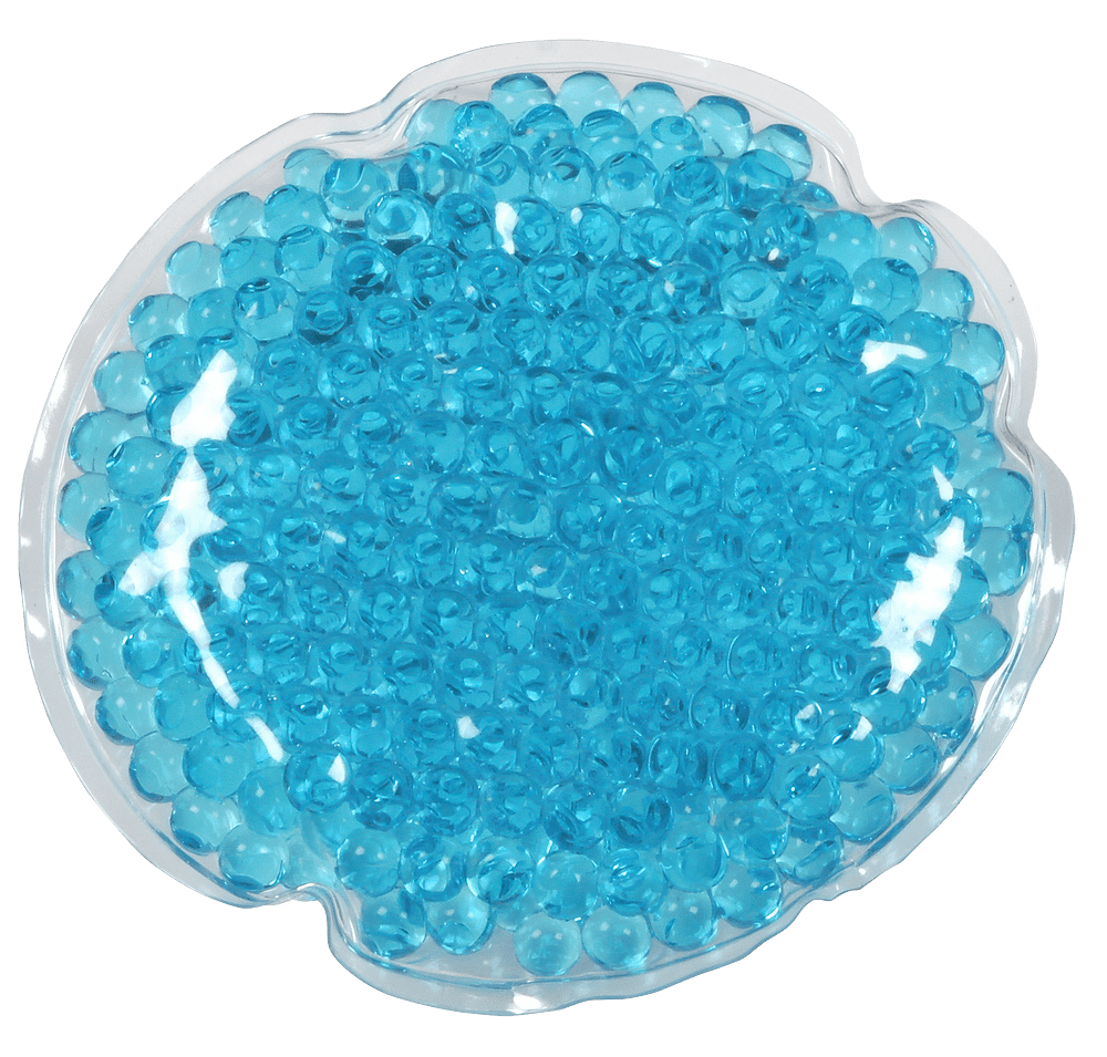 Full Color Round Aqua Pearls Hot/Cold Pack-default