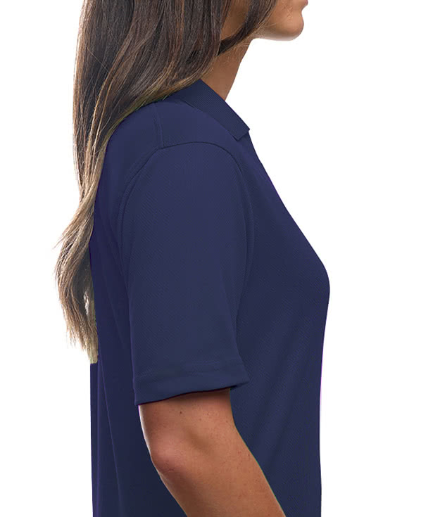 Blue Generation Women's BLU-X-DRI Textured Mesh Performance Polo - Embroidered