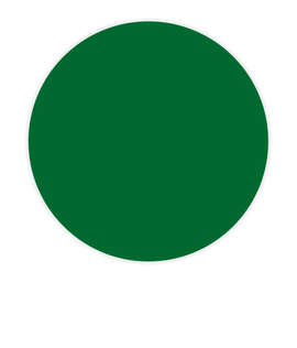 Full Color 2 in. Outdoor Circle Roll Labels (500 per roll) - Color: Kelly Green