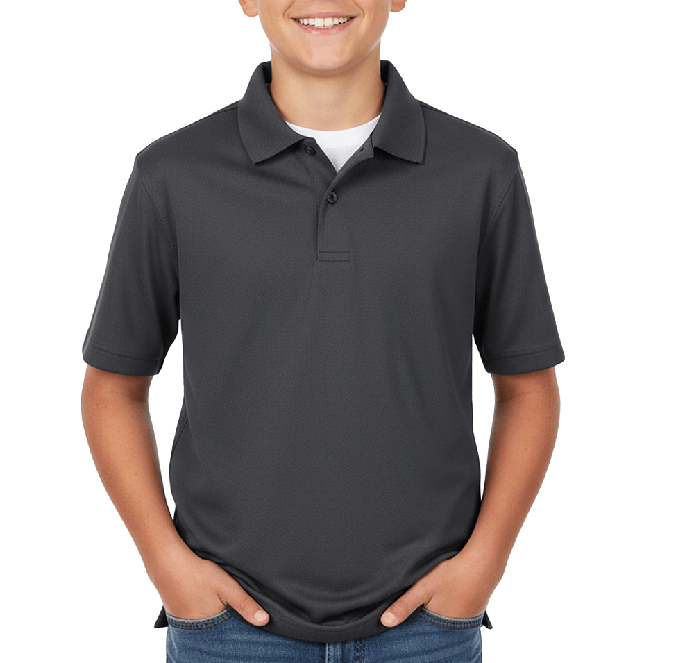 Core 365 Youth Resolve Recycled UPF 40+ Performance Pique Polo - Printed-default
