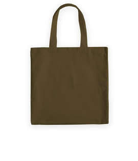 Medium Midweight 100% Cotton Canvas Tote Bag - Color: Army