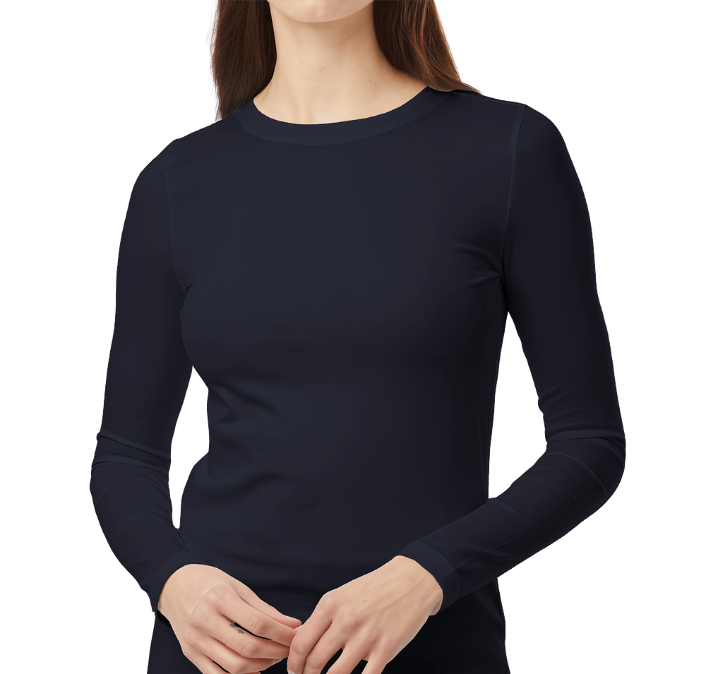 Jaanuu Women's RegenX Cotton Underscrub Long Sleeve T-shirt - Embroidered-default