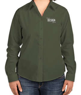 Port Authority Women's Long Sleeve Easy Care Shirt - Color: Clover Green
