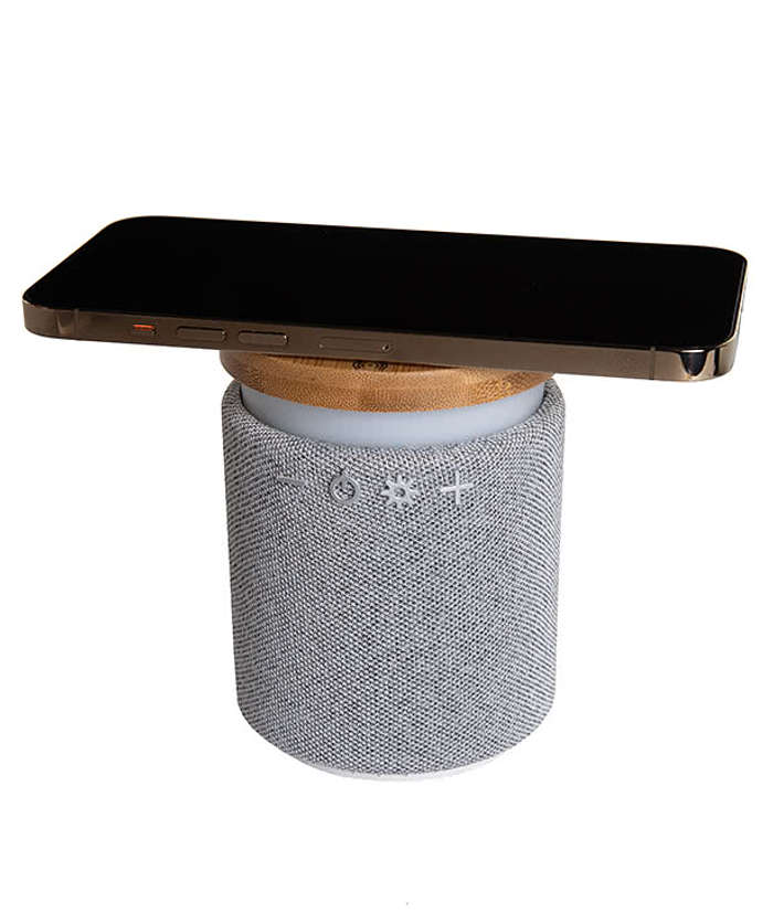 Laser Engraved Ultra Sound Bluetooth Speaker and 5W Wireless Charger