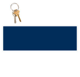 11.5 in. x 3.75 in. Rectangular Bumper Sticker - Color: Navy