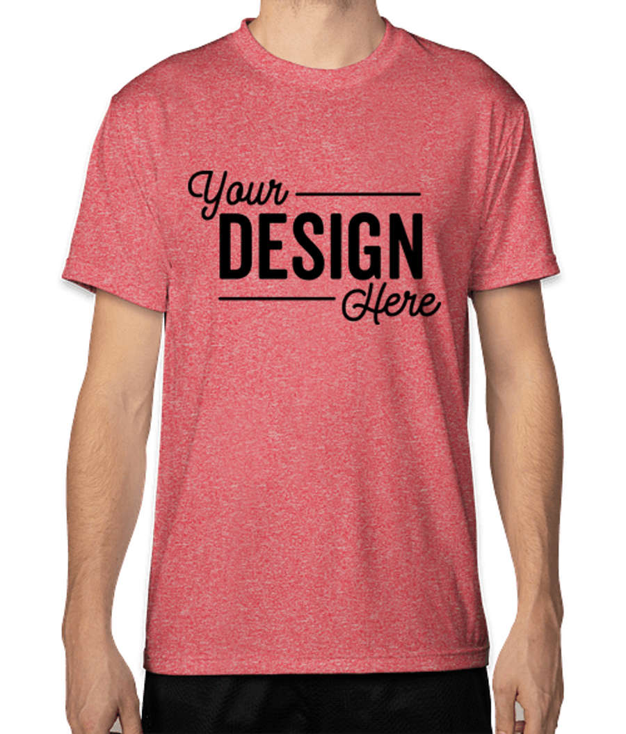 Bayside USA-Made Performance Shirt in Cationic Red