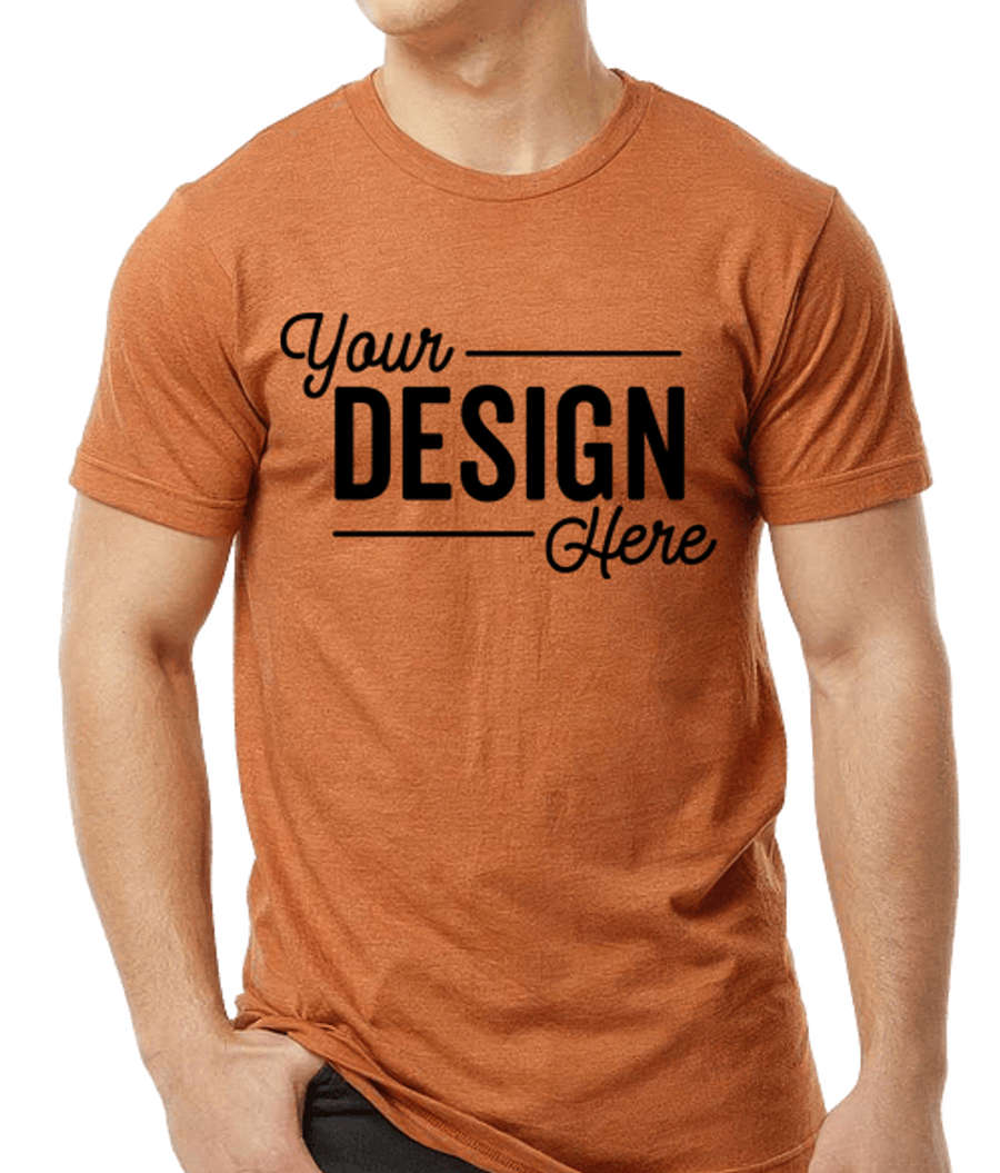 Tultex Fine Jersey Crewneck T-shirt in Heather Rust