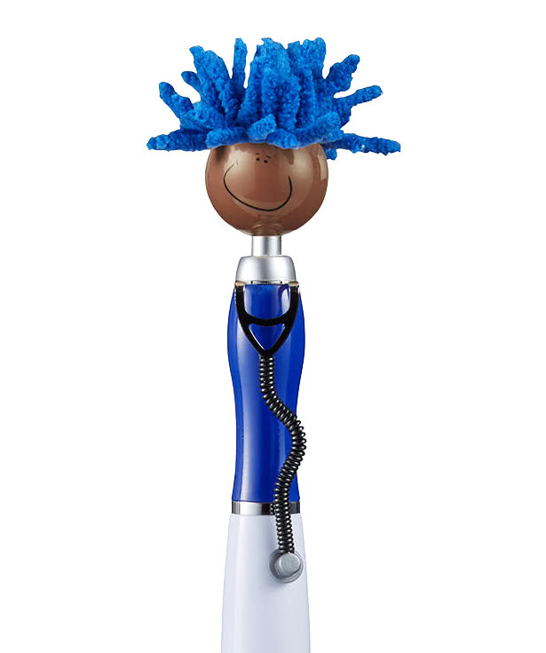 MopToppers Stethoscope Dark Tone Ballpoint Stylus Pen (black ink)
