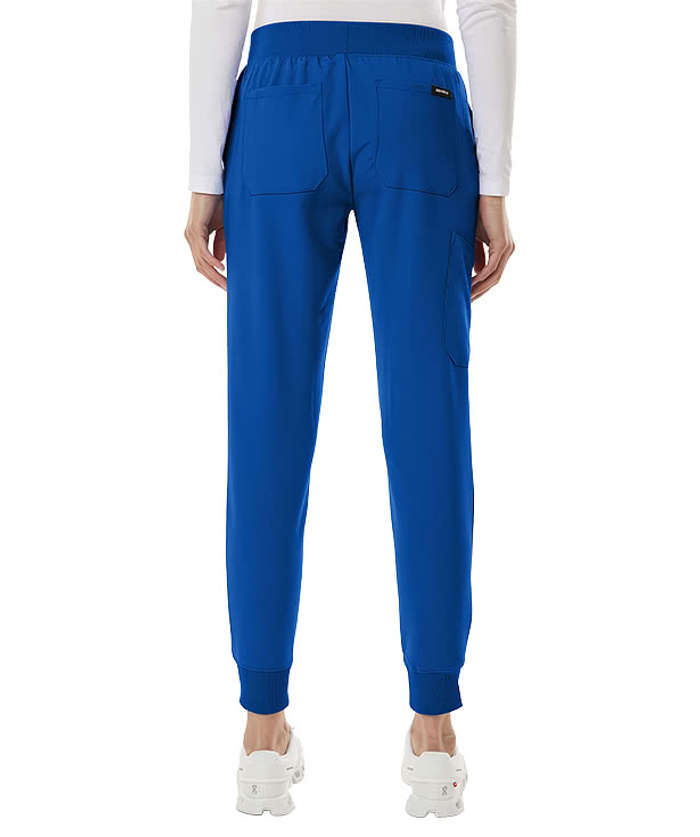 Jaanuu Women's Silex Knit-Waist Jogger Scrub Pant - Embroidered