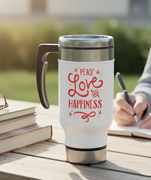 Full Color 14 oz. Insulated Travel Mug