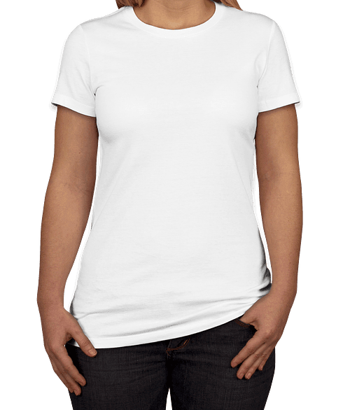 Custom Next Level Women's Slim Fit Jersey Blend T-shirt