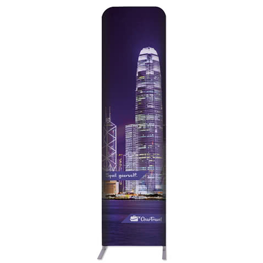 Full Color 24.5" x 91.25" Eurofit Straight Wall Display Kit in Kelly Green