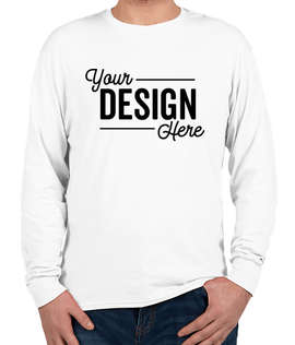 Hanes X-Temp Long Sleeve T-shirt - Color: White