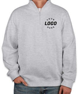 Sport-Tek Premium Quarter Zip Sweatshirt - Screen Printed - Color: Athletic Heather
